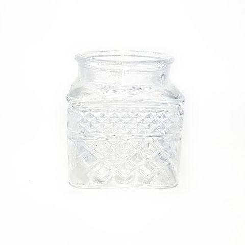 Zdjęcie przedstawiające: Słoiczek kryształ kwadratowy