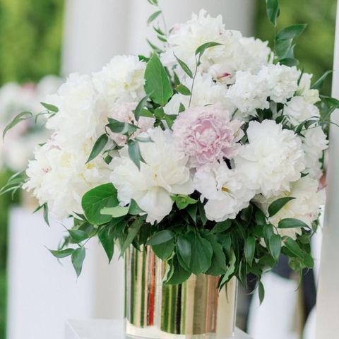 Zdjęcie przedstawiające: Złota donica walec połysk